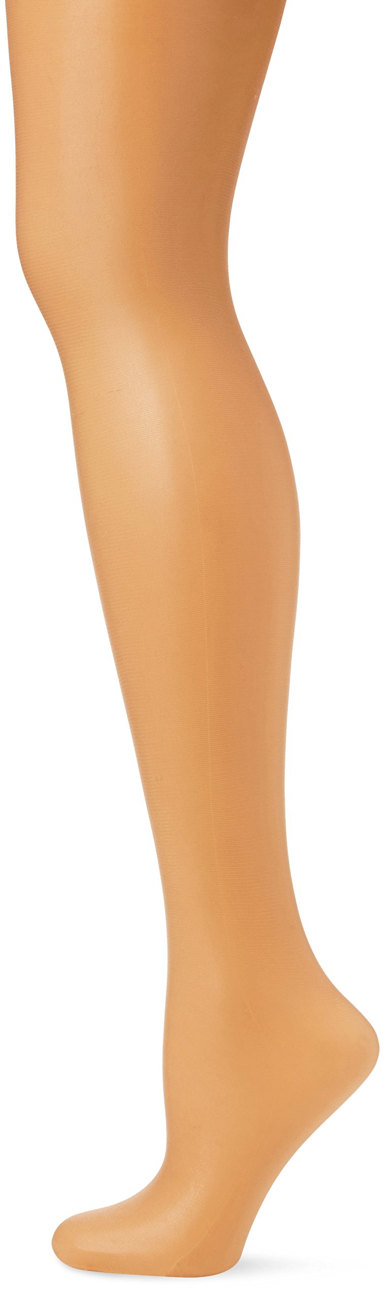 Pretty Polly Women's Naturals - 8D Sandal Toe Tights, Beige (Golden Glow), X-Large