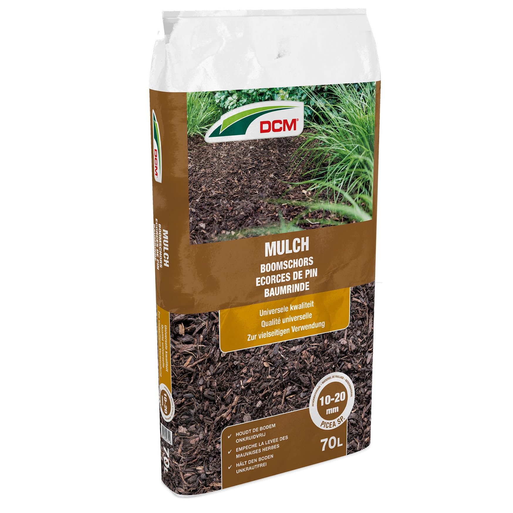 DCM Paillis 70 litres 3.5m² Couverture de Sol Écorces très fibreuses