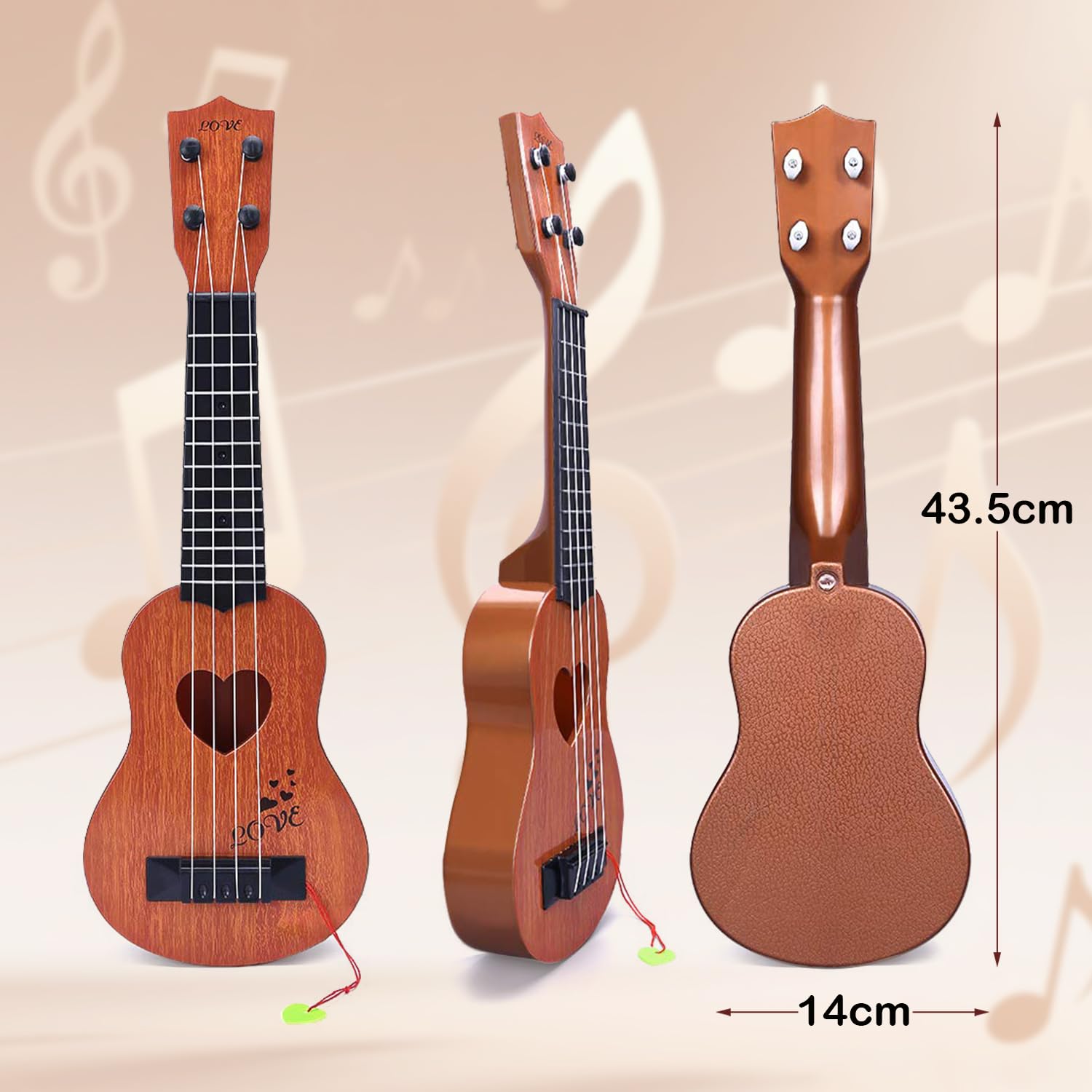 Ukulele Kids Guitar Toy, Kids Musical Instruments Toddler Guitar Toys for 3 Year Old Boys Girls, 3 4 5 6 Year Old Girl Boy Gifts - Image 3