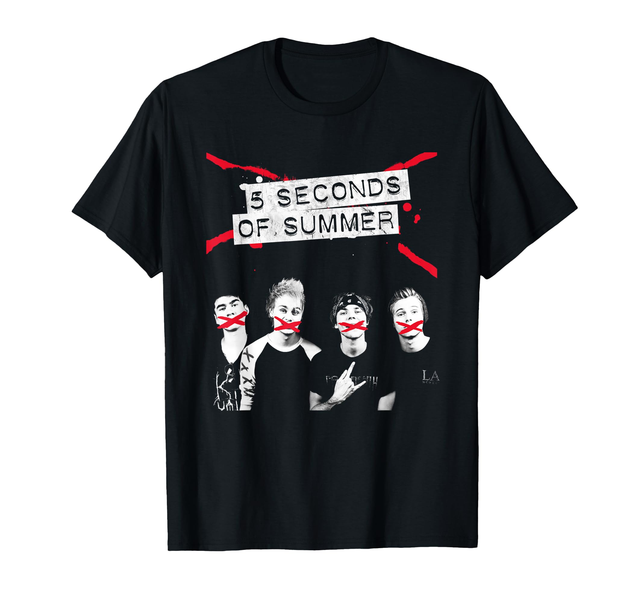 5 Seconds of Summer Crossed Lines T-Shirt