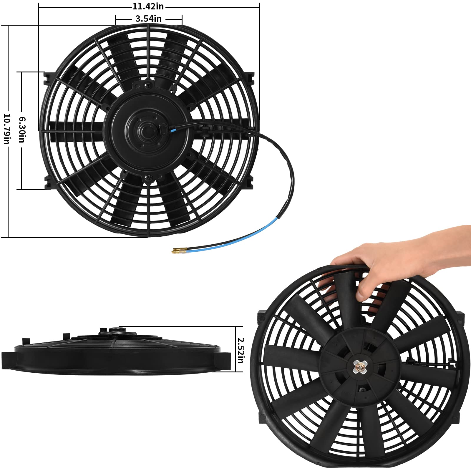 Snapklik.com : Mupera Electric Radiator Cooling Fan - Upgraded ...