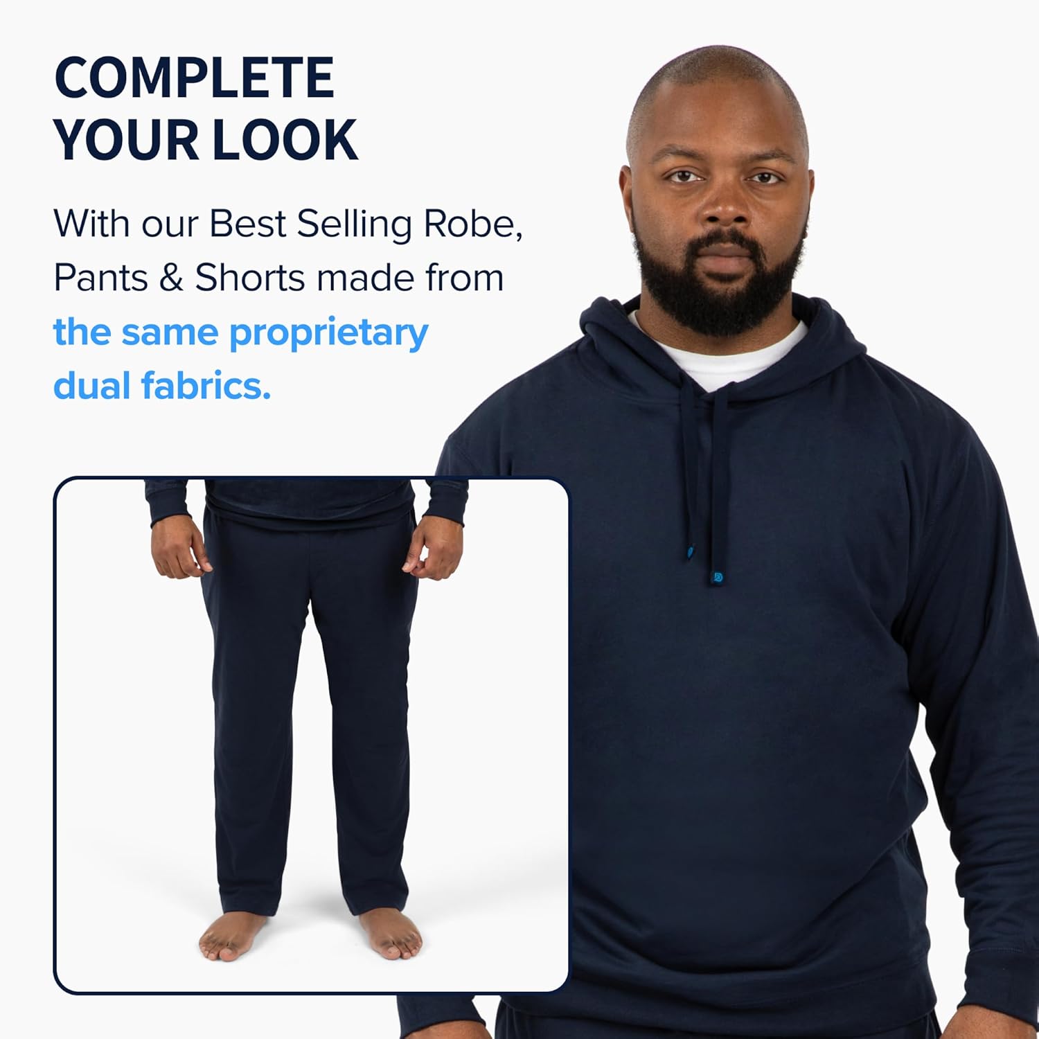DudeRobe Men's Hooded Reversible Hoodie | As Seen on Shark Tank, Ultimate Comfort and Style for Men's Loungewear - Image 6