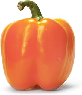 Fresh Orange Bell Pepper - Sweet, Crisp & Crunchy Produce Grown in Canada