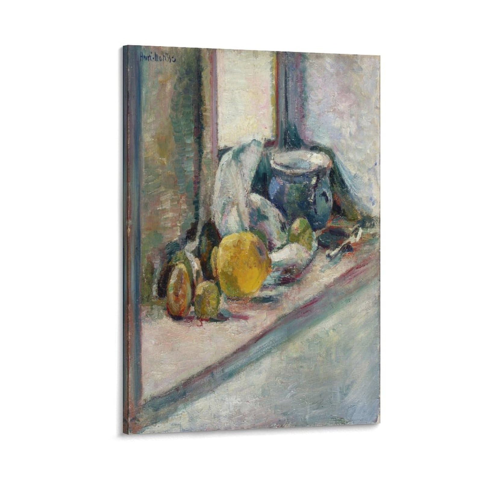 Matisse Pot bleu et citron poster toile pour masquer un mur vide - 8