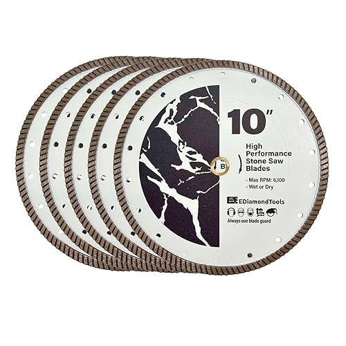 Miniatura 98 de Hojas de sierra de diamante de alto rendimiento de 7" para granito, cuarzo y otras piedras de ingeniería, eje de 7/8"-5/8" Hoja de piedra,Hoja