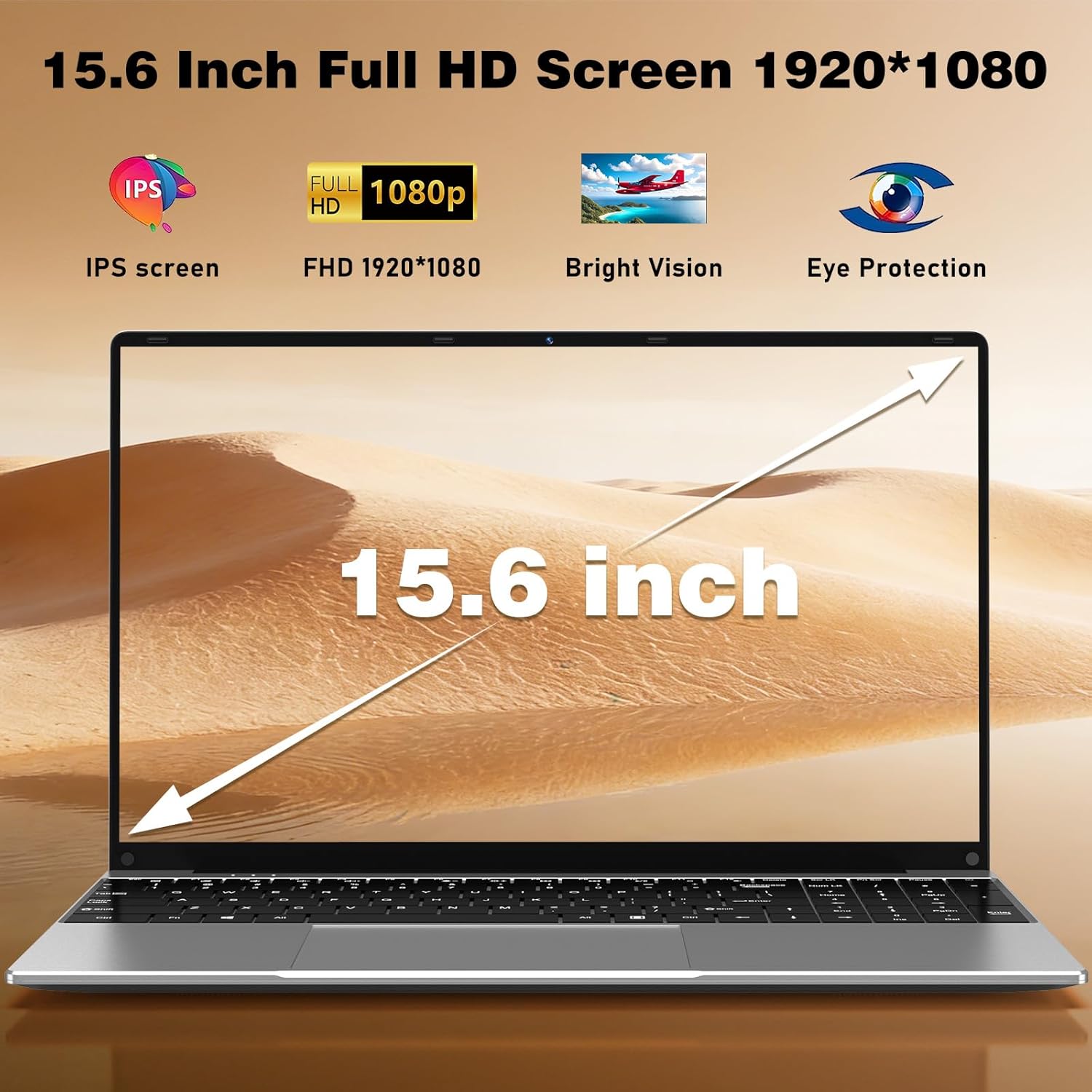 Core i5 Laptop Computer 2026 New, 15.6 Inch Window 11 Pro Lap Top PC 16GB RAM 512GB SSD, 2-Year Warranty, Office 365, FHD 1920*1080 IPS Display, Backlit Keyboard, WiFi5 BT4.2 USB, UHD Graphic