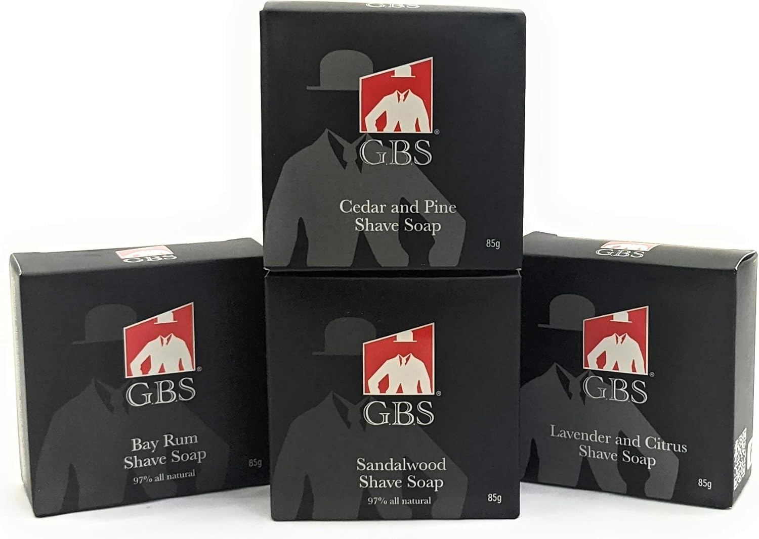 G.B.S Men’s Shaving Soap Pack 97 All Natural Enriched with Shea Butter and Glycerin