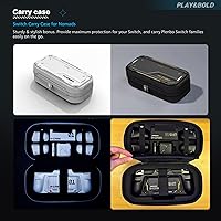 Vista 8 de G-case Family Kit(Upgraded) for Nintendo Switch & OLED, Accessories Bundle with Protective Grip Case, Switch Dock Charger, BT 5.0 Controller