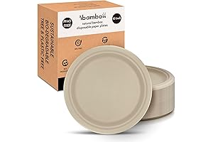 Sturdy & Eco-Friendly Bamboo Plates: Plant-Based Perfection for Green Living