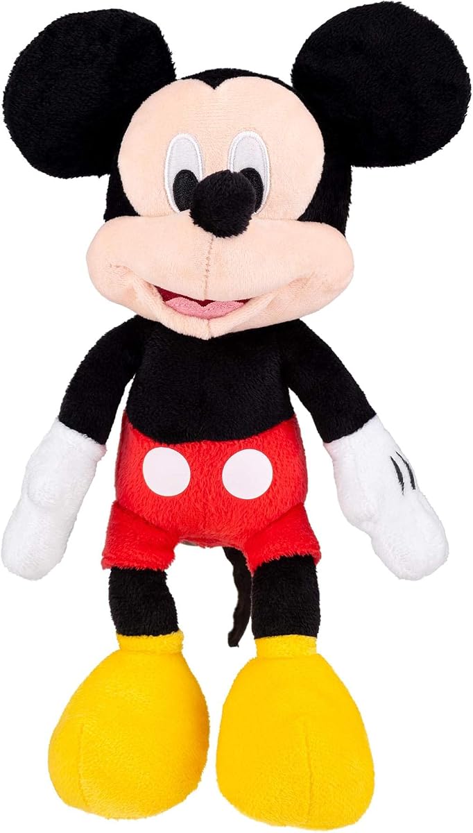 Disney Mickey Mouse - Muñeco de peluche para niños pequeños, lindo, suave y abrazable, figura original de Minnie Mouse & Friends de 11 pulgadas, mini puf para bebés, niños pequeños, niñas, niños y adultos
