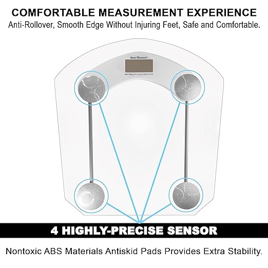 Báscula Digital Accu-Measure 400 Libras Precisión LED miniatura 6