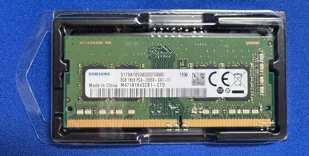 Amazon | Samsung 8GB DDR4 PC4-21300, 2666MHZ, 260 PIN SODIMM, 1.2V