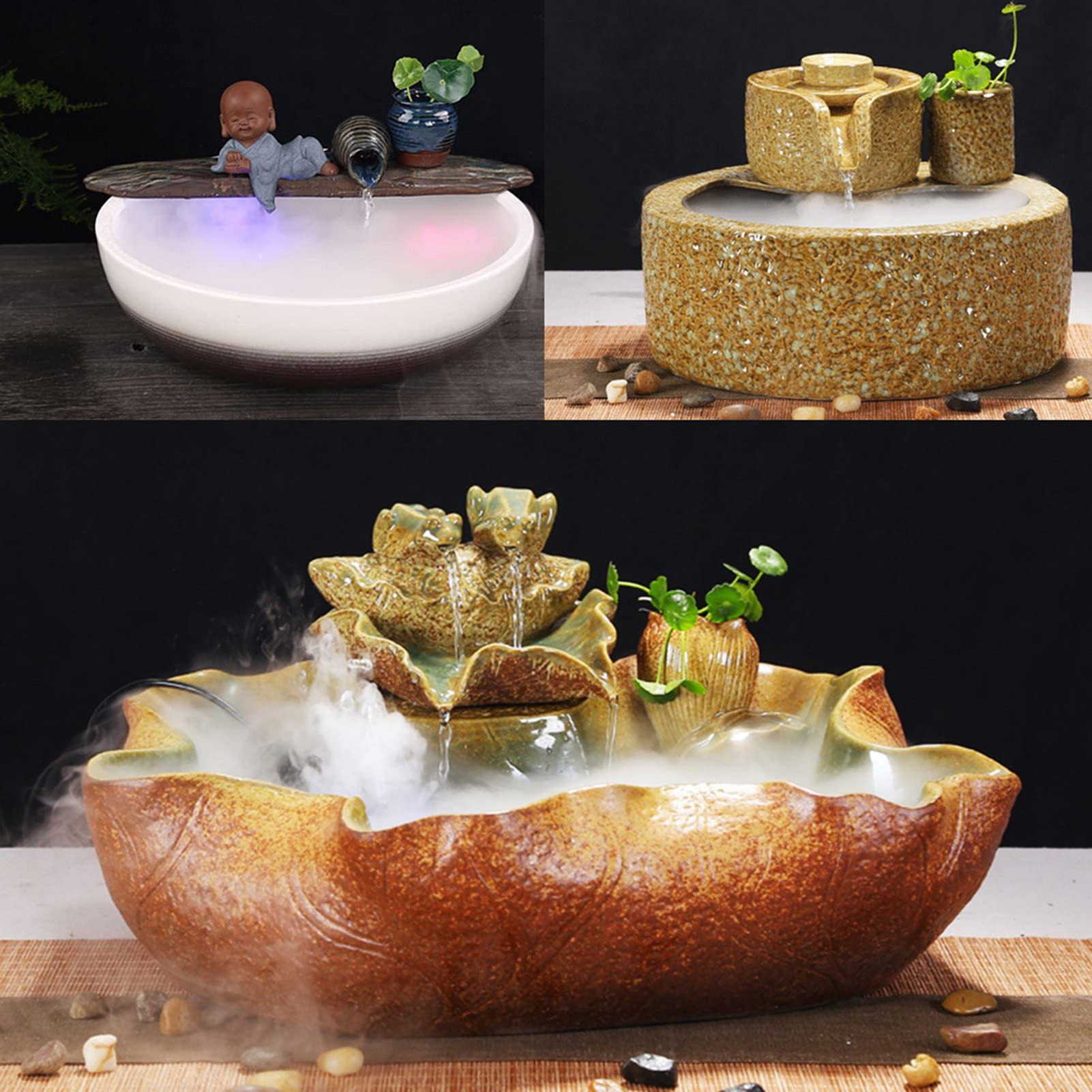 24V Ultraschall Nebler Mit 12 LED Farbwechsel - Teichvernebler Für Brunnen & Aquarium