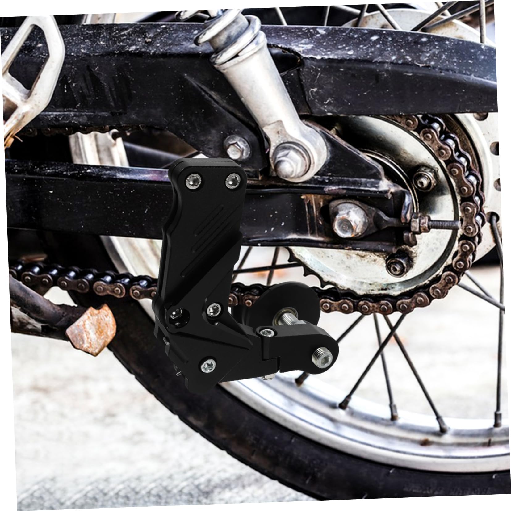 Mikinona Tendicatena Piegature Antiscivolo, Lega e Design in Catena a Alluminio Moto Resistente Deformazioni della Motocicletta