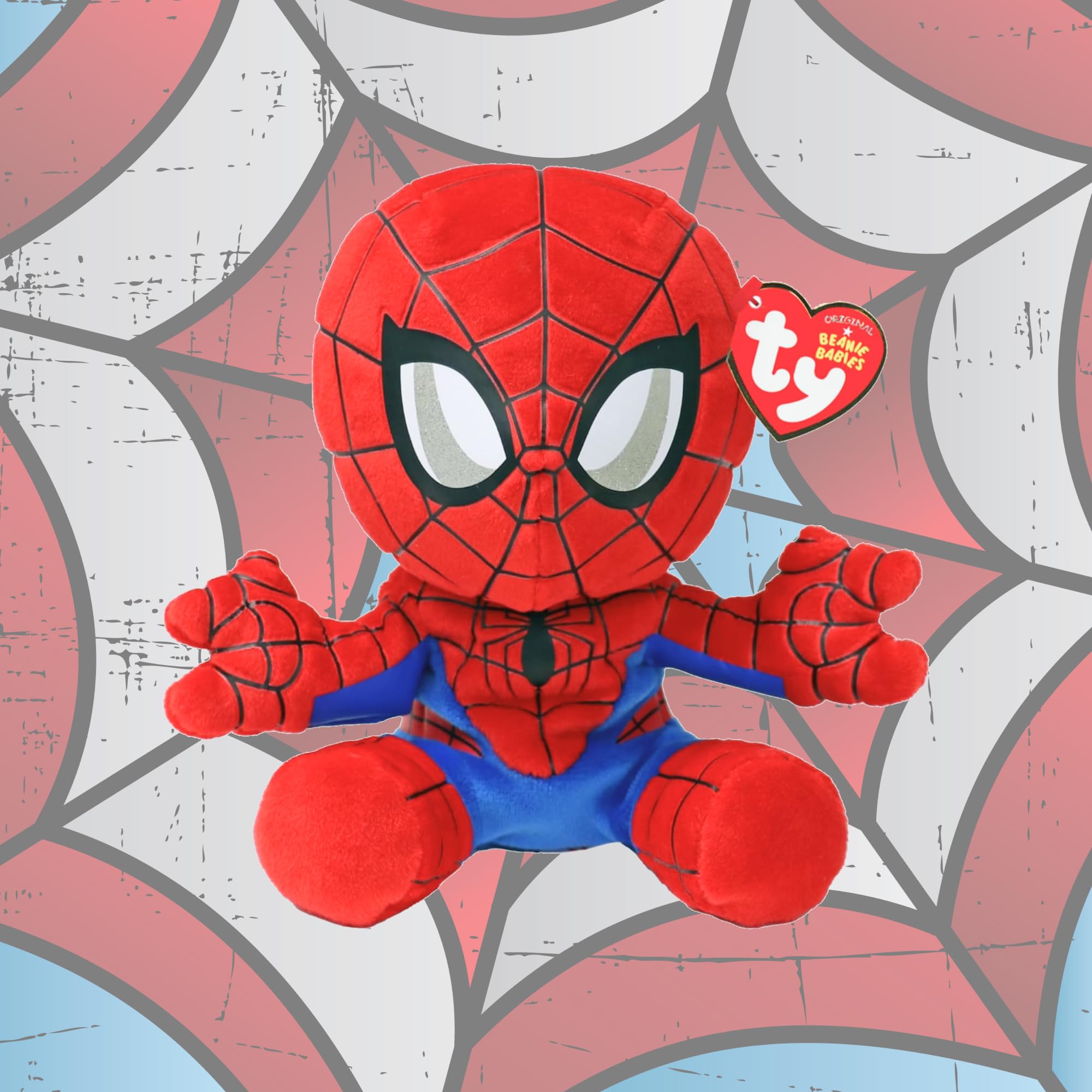 TY Marvel Multipacks Spiderman & Miles Morales Beanie Babies, Soft Plush Toys for Kids Baby Toys, Collectible Stuffed Teddy - Image 4
