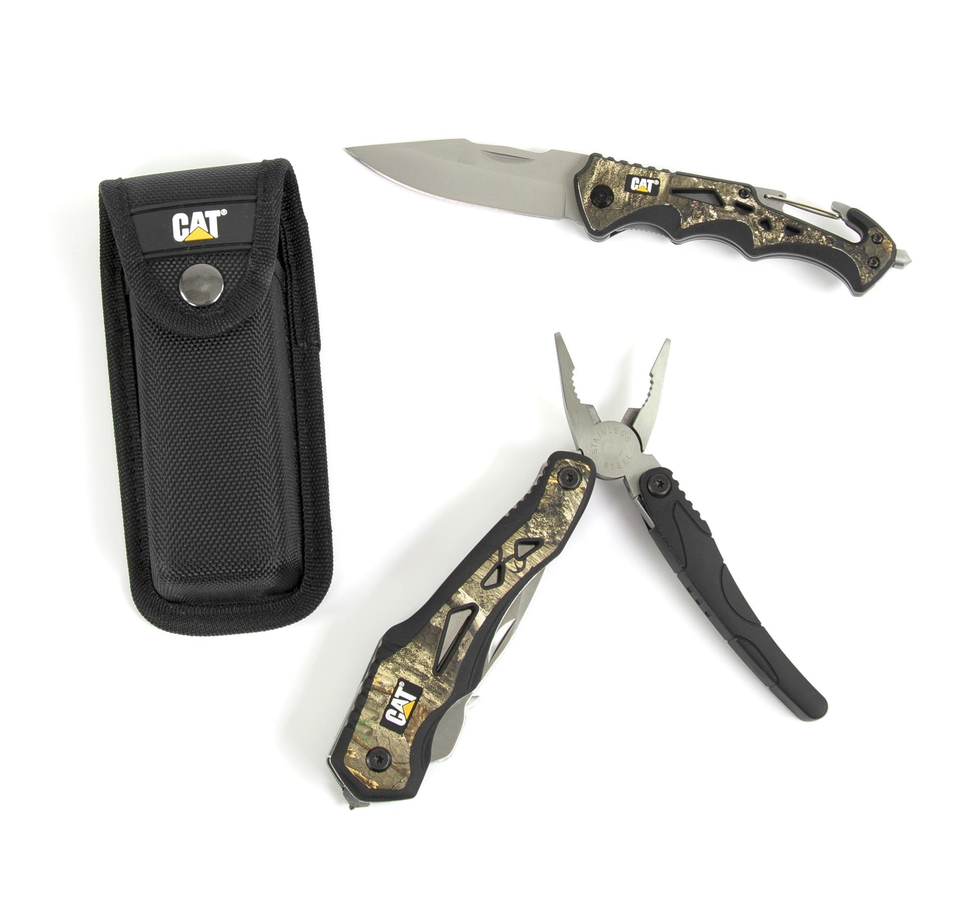 CAT Caterpillar 240358 Geschenkset mit Multifunktionswerkzeug und Messer