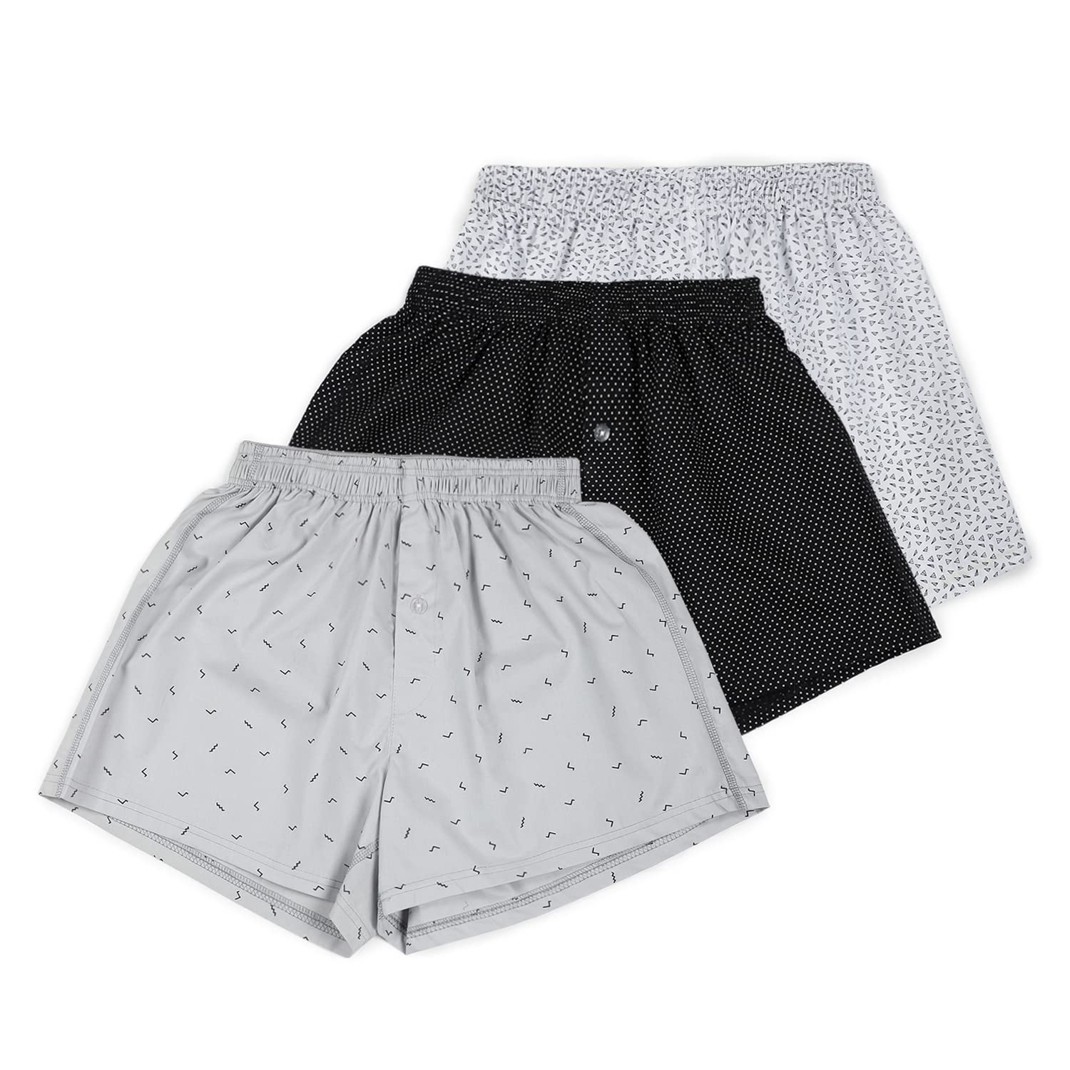 KO:LNMen's Pack Of 3 Boxer Shorts