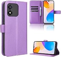 Vista 155 de Case for Honor X7a - Funda de piel sintética con tapa para Honor X7a RKY-LX2, color marrón