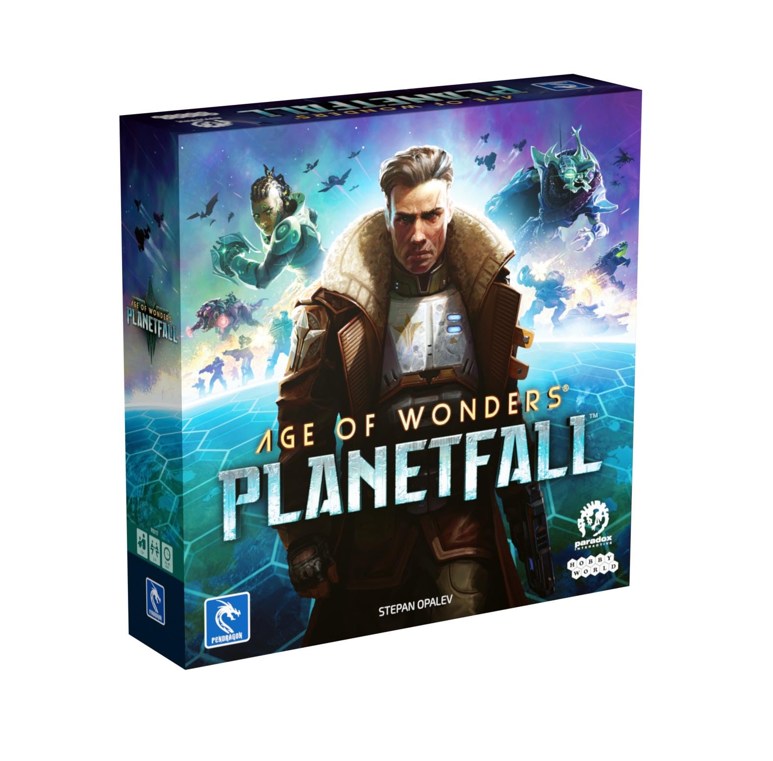 Pendragon - Age of Wonders Planetfall - Edizione Italiana - Gioco da Tavolo, Gestione Risorse, Esplorazione, Conquista i Pianeti ed Espanditi, Competitivo | 2 a 6 giocatori | 14+ |