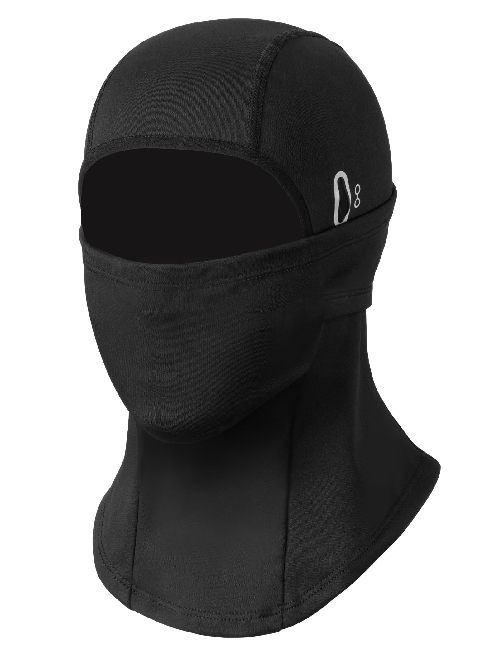 MELLIEX Dziecięca kominiarka termiczna zimowa, oddychająca balaclava, wielofunkcyjna, do krojenia, maska narciarska, dla chłopców i dziewcząt, czarny, rozmiar uniwersalny