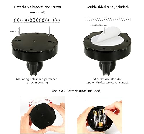 Miniatura 7 de Foco inalámbrico con pilas, luces RGB para interiores con control remoto y temporizador, luces LED de disco, luces de acento regulables, luces de