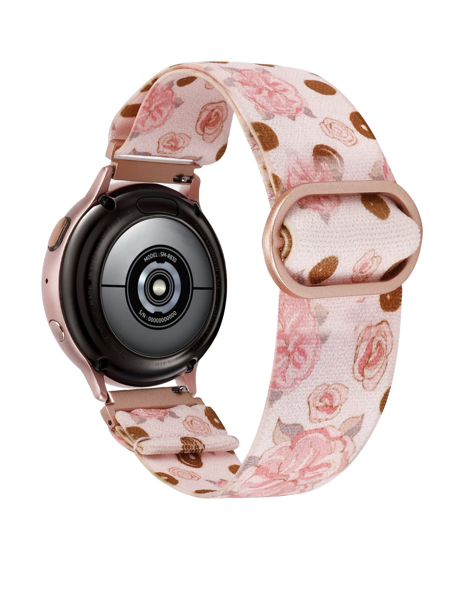 TOYOUTHS 20mm Stretchy Nylon Band Compatible with Samsung Galaxy Watch 7/6/5/4/FE/Active 2 40mm 44mm/Watch 6 Classic 43/47mm/Watch 5 Pro 45mm/Watch 3