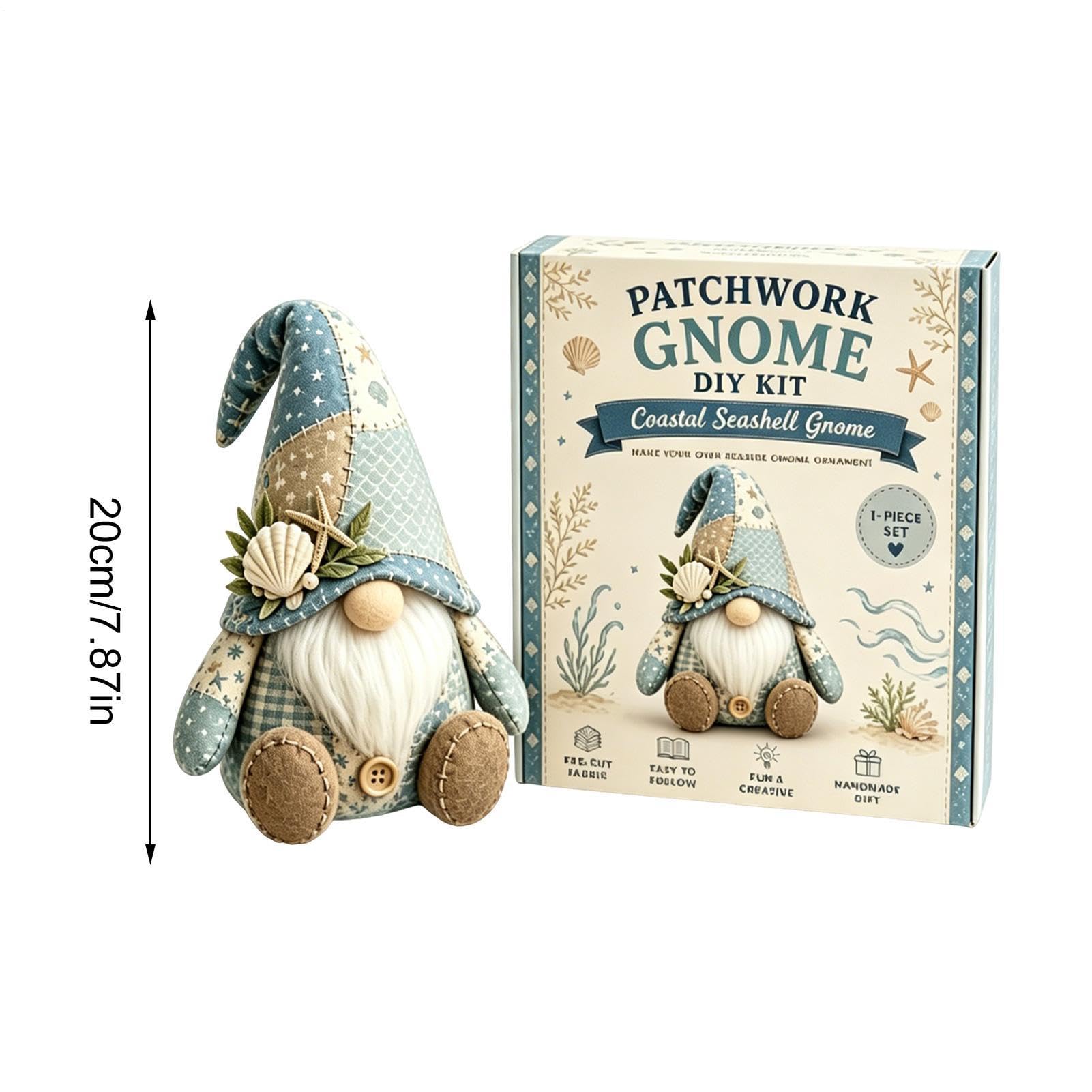 DIY patchworks Animal Kit, 3D Beaded Gnome DIY Kit, Fairy patchworks Diys Collection - Image 2