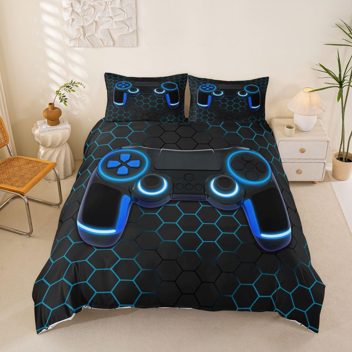 Housse de couette manette de jeu Manfei cadeau idéal anniversaire enfant