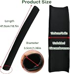 2Pack 18.7*1.37*1.37inches Stroller Handlebar Cover,Pushchair Armrest Handle Protector Cover Replacement Toddler Pram Bumper Dustproof Handle Gloves,Removable Universal Protective Case Grip Bar Covers