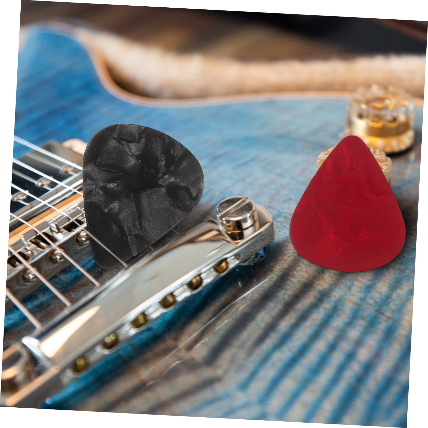 BESTonZON Kit de Reparación de Guitarra 72 Piezas, Portátil, Bolsa de Almacenamiento, para Mantenimiento y Limpieza de Instrumentos Color Aleatorio