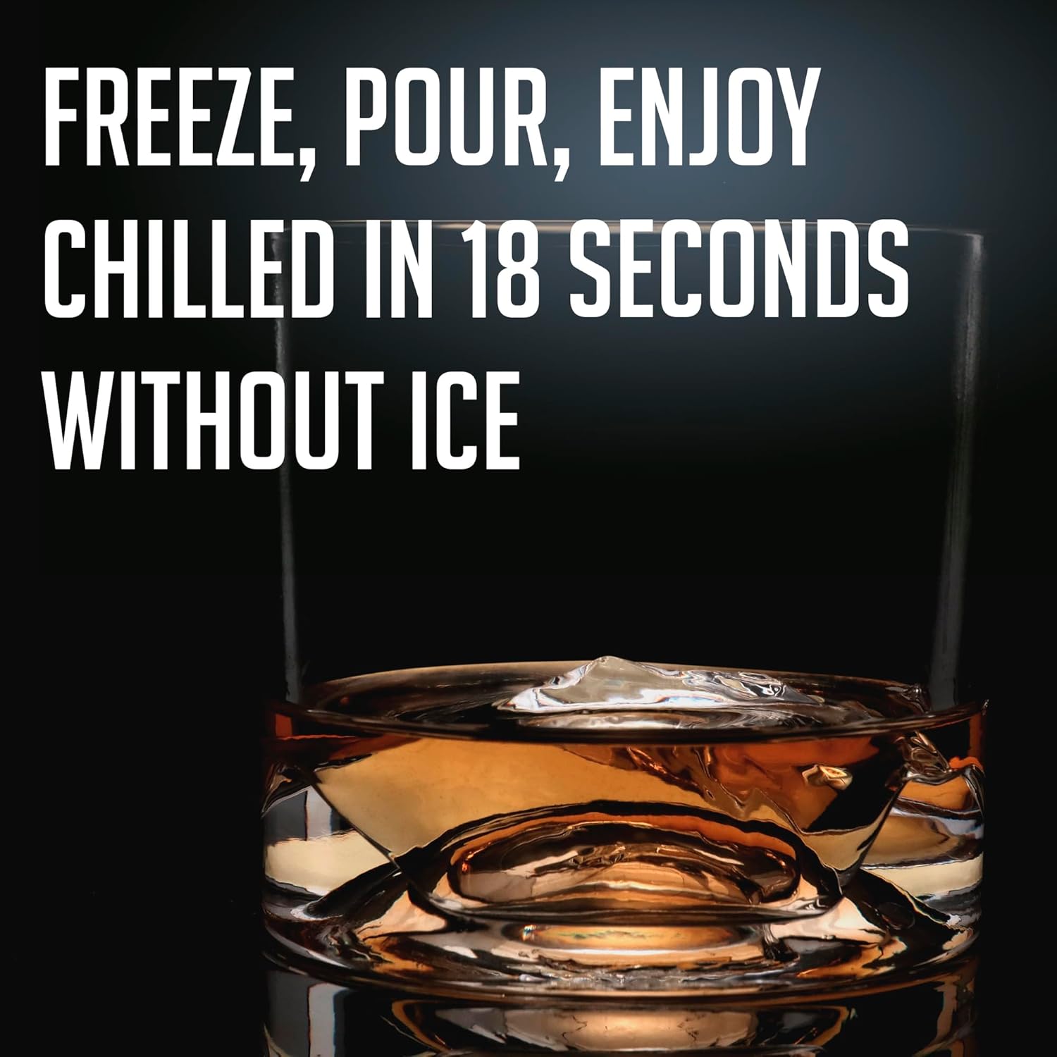 LIITON The Peaks Heavy Crystal Whiskey Glasses Gift Set of 4, Thick Freezable Bourbon Glass 1lb Each, Premium Whiskey Gifts for Men, Frozen Crystal Chills Cocktails, 10 oz - Image 6