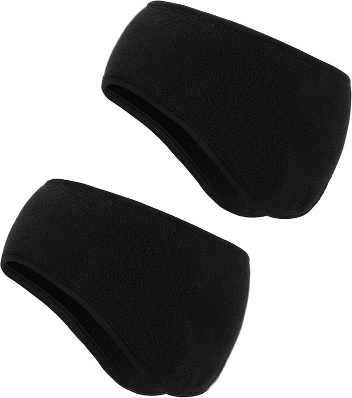 Cinta para la cabeza Boao 2 Pieces Fleece Ear Warmers para invierno mujer hombre