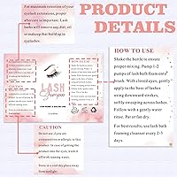 Vista 2 de 50 etiquetas adhesivas para champú de pestañas para botella, calcomanías de extensión de pestañas para bomba de espuma, botellas, pestañas de baño