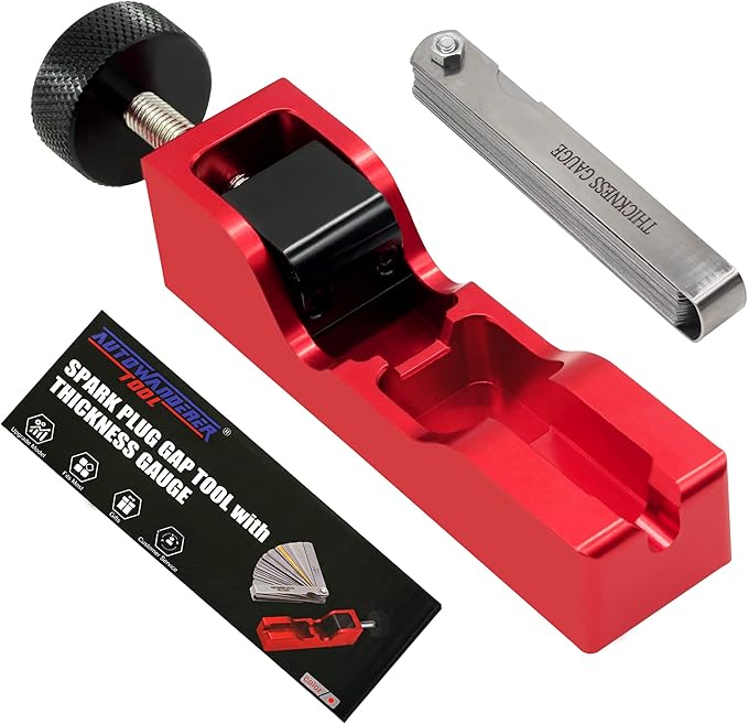 AutoWanderer Tool Universal Spark Plug Gap Tool with Feeler