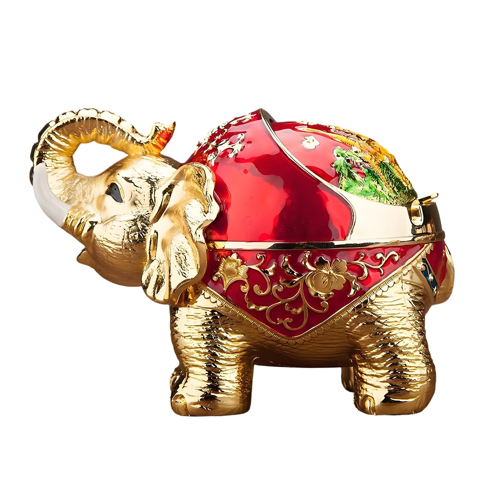 Cenicero de elefante para salón y cafeterías con soporte decorativo