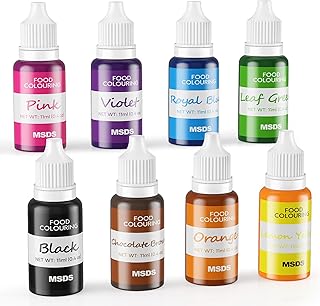 Food Coloring, ValueTalks 8 Colors Cake Food Coloring Liquid Vibrant Colors Edible Food Dye for Kids, Vegan Free Liquid Fo...