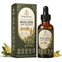 Origin Drops Mullein, Mullein Drops for Lungs, 2 Fl Oz, Herbal Lung Support Blend, Daily Respiratory Wellness Support, Mullein, Marshmallow Root & Licorice Root Blend