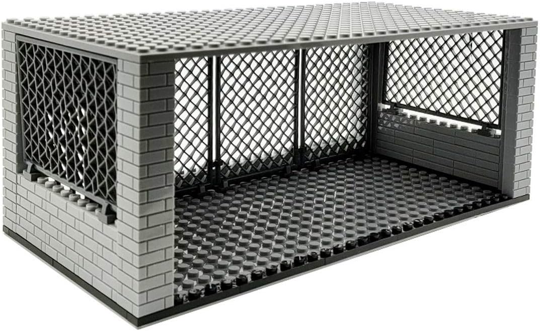 Military Series Prison Scene Bricks Model Set, Simulation Military War Scene Equipment Accessories, DIY Small Particle Building Blocks