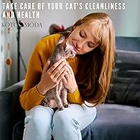 Vista 7 de Sphynx - Guantes exfoliantes de baño de bambú carbonizado para gatos sin pelo, carbón de bambú, para ducha (1 par)