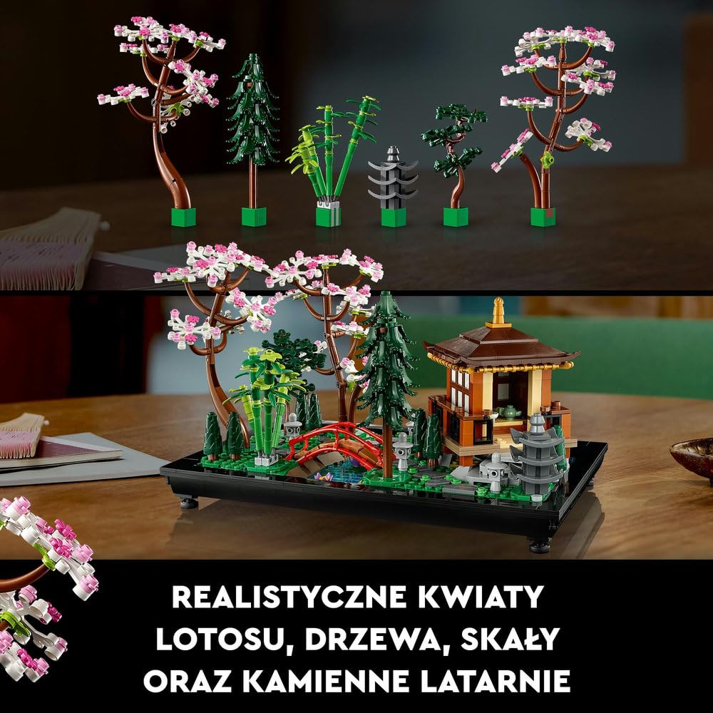 LEGO Icons Zaciszny ogród 10315 | Dekoracja do domu, zestaw konstrukcyjny dla dorosłych, prezent dla dorosłych, dla kobiet i mężczyzn, 1363 elementy