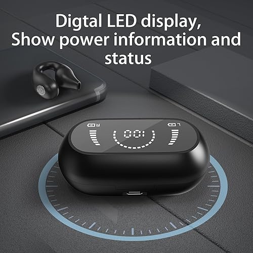 Miniatura 7 de 2024 New upgraded Wireless earbuds bluetooth 5.3 Ear Clips headphone , Open Ear Headphones Bone Conduction Headphones, 40 Hrs playtime ,sport