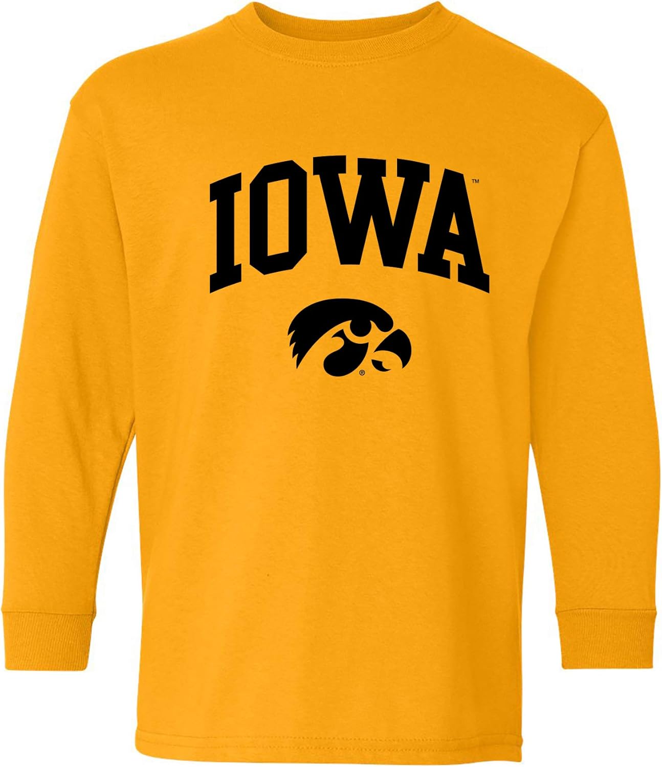 NCAA Arch Logo, Team Color Youth Long Sleeve T Shirt, College, University