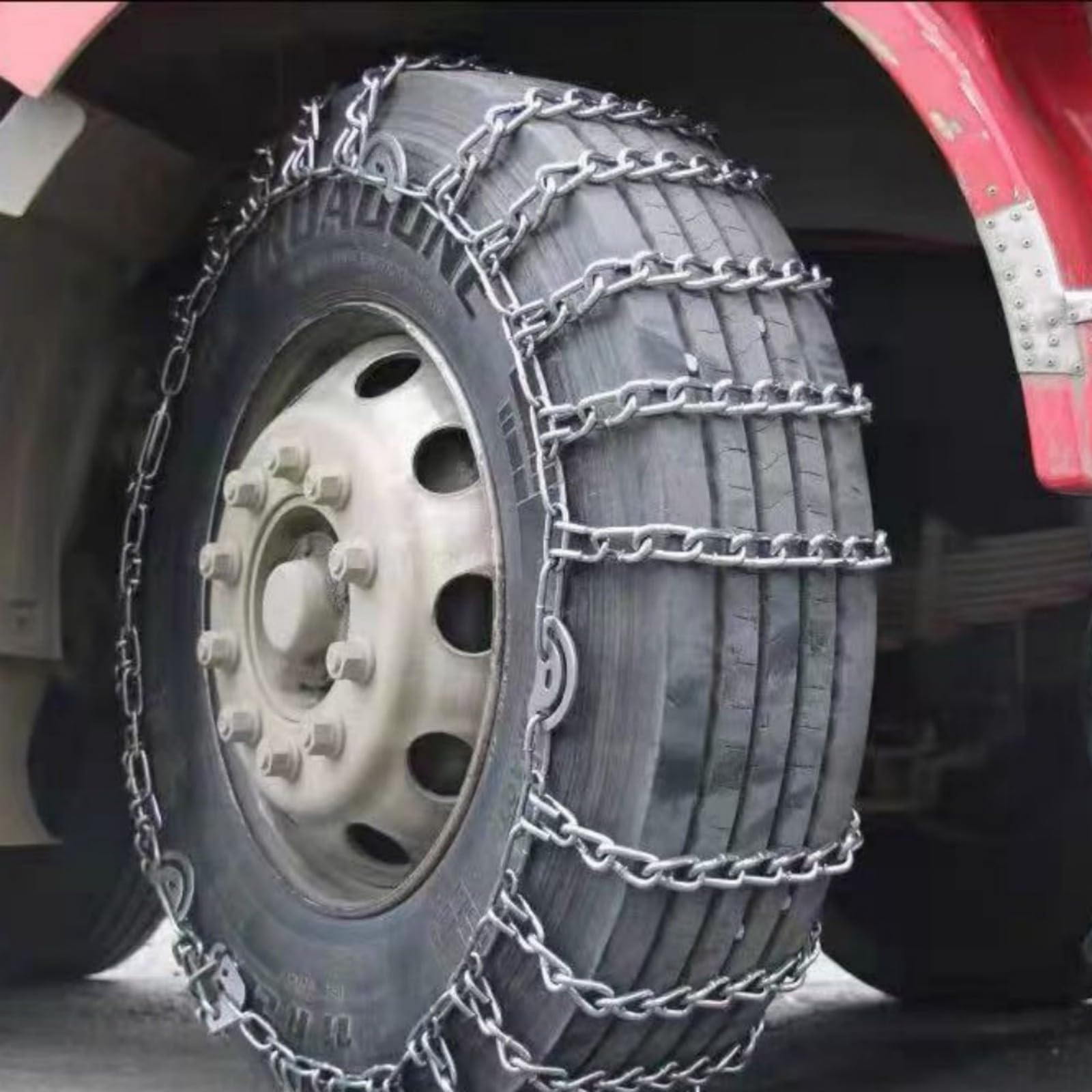 YAGOLD Set of 2 Tire Traction-2pcs Snow Chains for Semi Trucks Snow Chains for Tires Universal Metal Tire Chains for SUV Trucks Pickup Trucks Semi Trucks Van Trucks ATV Light Truck 315/80R22.5