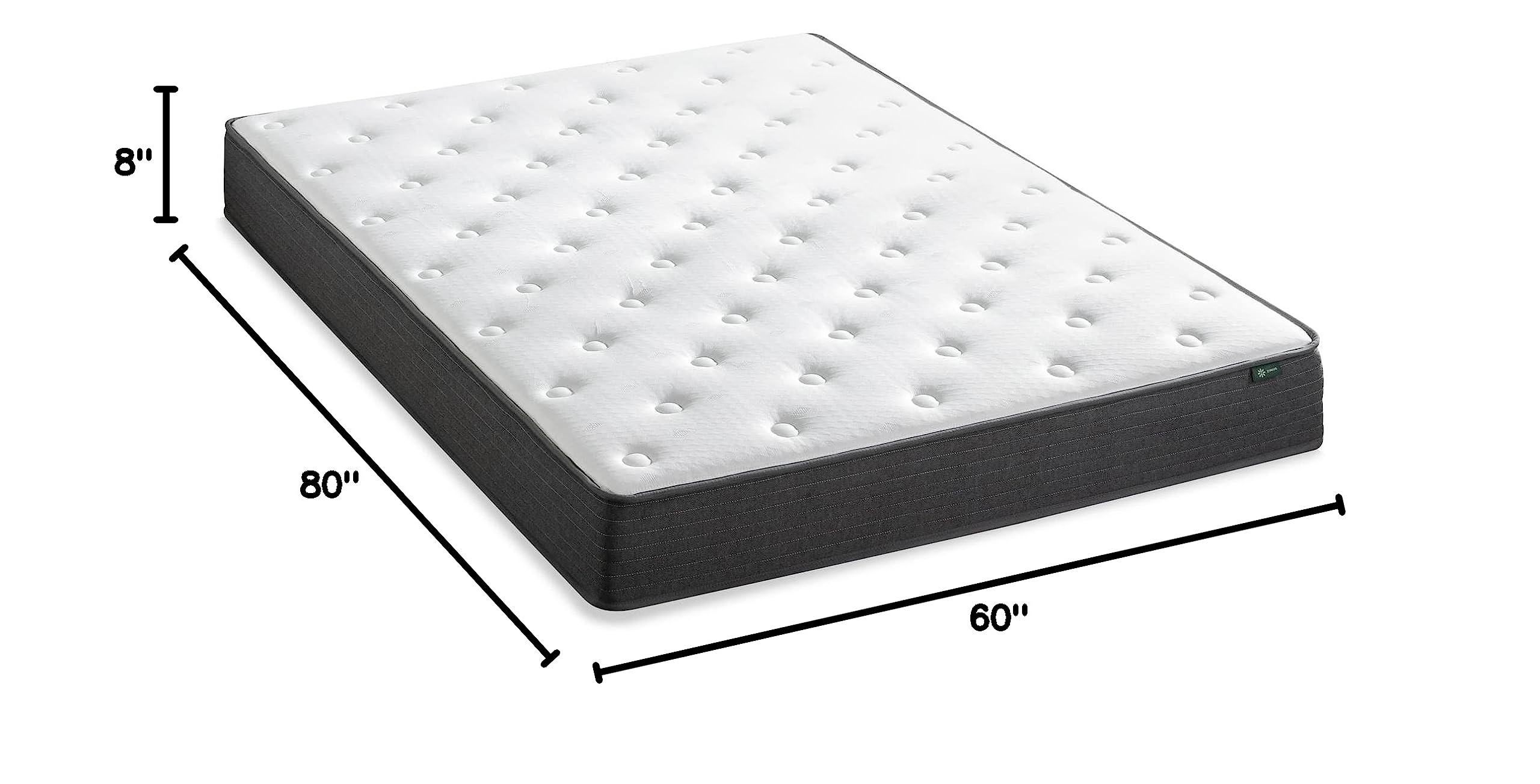 Zinus 8 Inch Comfort Essential Pocket Spring Hybrid Mattress/Pressure