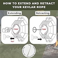 Vista 8 de Tactiko Wire Trip Perimeter Alarm 2.0, 129 dB Rechargeable Perimeter – 80ft Kevlar Tripwire, Solar/USB, Weatherproof, Bear Deterrent for Camping