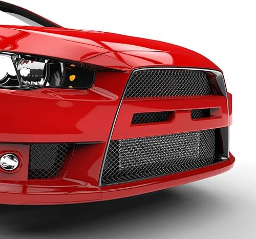 Miniatura 6 de Malla metálica negra universal de 40 "X13" Aleación de aluminio 0.118 x 0.236 in Rhombic Hole Car Grill Mesh for Front Grille Insert Bumper