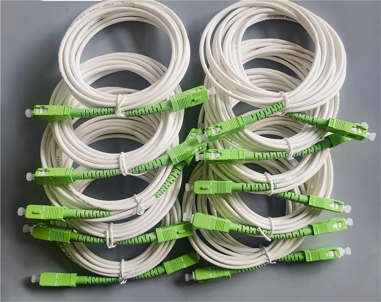 10/PCS Fibra Optica S-SC Simplex Mode Optical Fiber Patch Cord FTTH 1.5M/2M Indoor Patch Cord(10 PCS 2M)