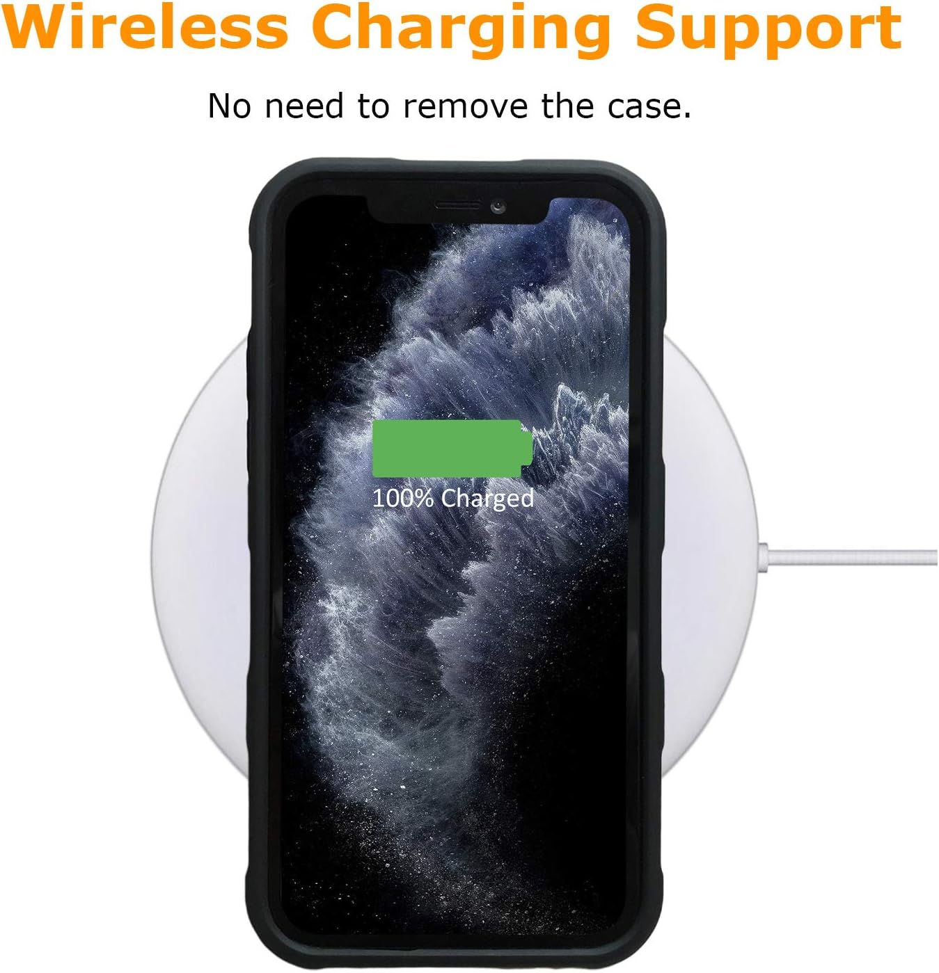 80% Off Discount Molzar Tire Series iPhone 11 Pro Case with Real Forged Carbon Fiber, Built-in Metal Plate for Magnetic Mount, Support Wireless Charging, Compatible with iPhone 11 Pro, Black/Forged