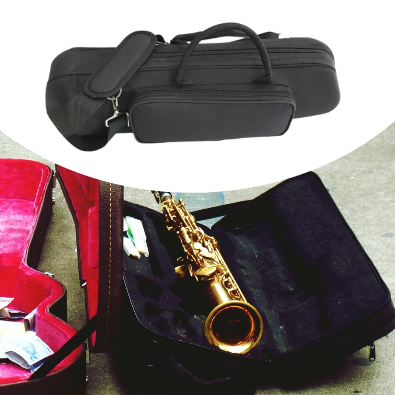 DuskHaven Custodia Impermeabile per Tromba con Comode Maniglie per Il Trasporto, Accessorio per Strumento a Fiato, Realizzata in Tessuto Oxford, Ideale per [uso, nero