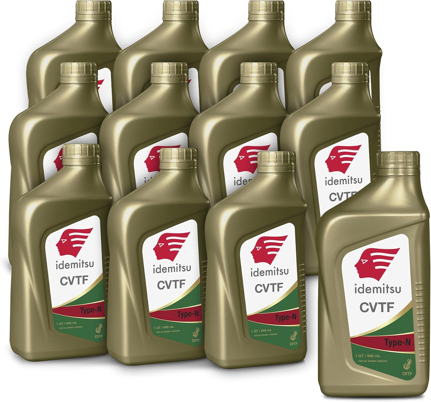 Idemitsu CVT Transmission Fluid Type N (NS-2) 1 Quart, Case of 12 | CVT NS2 Transmission Oil Tranny Fluid | Engineered for Superior Anti-Wear Protection & High Torque | Part Number 30040091-75000C020